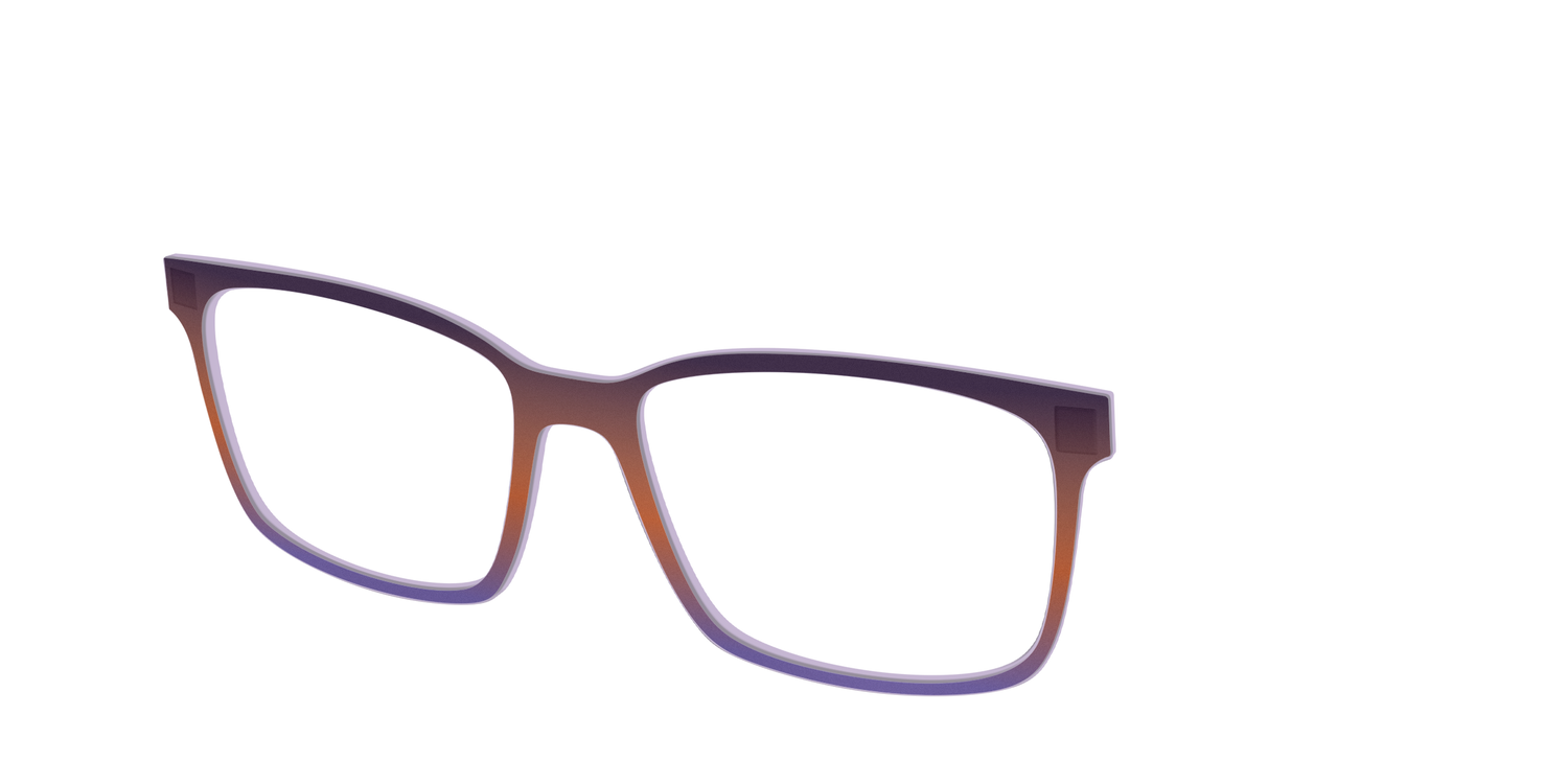 The Matte Midnight to Violet Gradient - Angle Top Image - Pair Eyewear