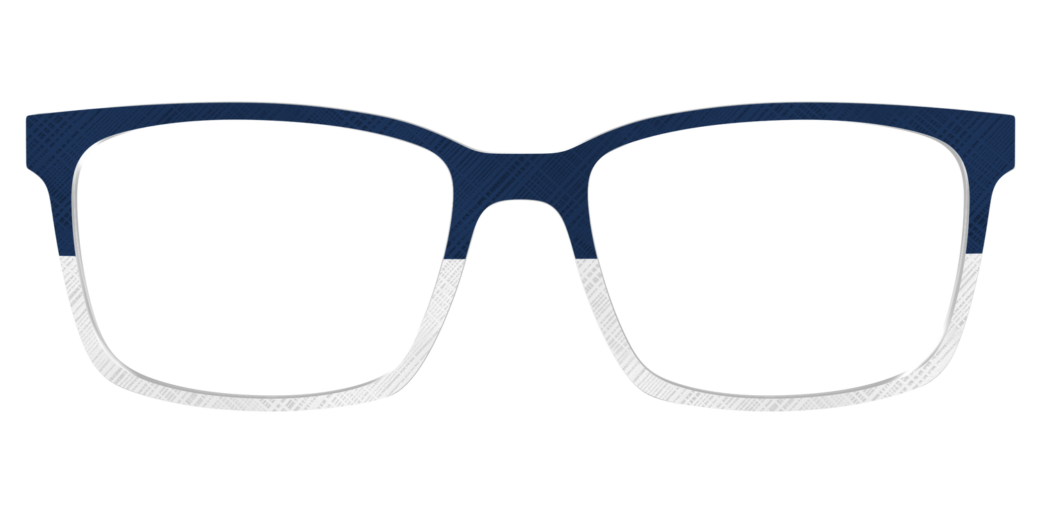 The Navy Plaid Crystal Split - Lifestyle Kirby Top Image - Pair Eyewear