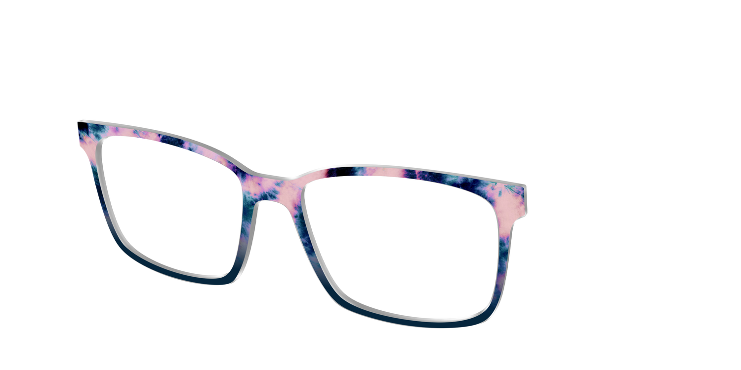 The Petal Pink Tie-Dye - Angle Top Image - Pair Eyewear