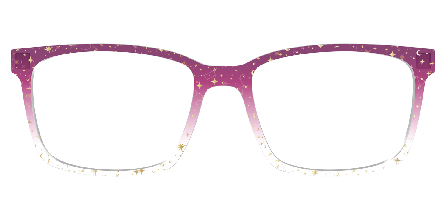 The Pink Ombre Gold Foil Crystal - Lifestyle Kirby Top Image - Pair Eyewear
