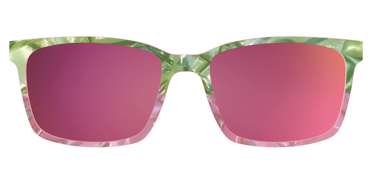 The Polarized Kiwi & Guava Pearl Sun Top - Lifestyle Kirby Top Image - Pair Eyewear
