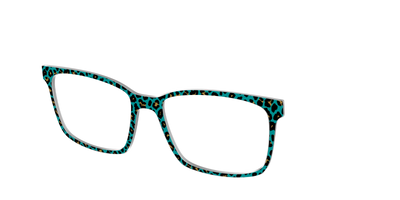 The Teal Leopard - Angle Top Thumbnail - Pair Eyewear