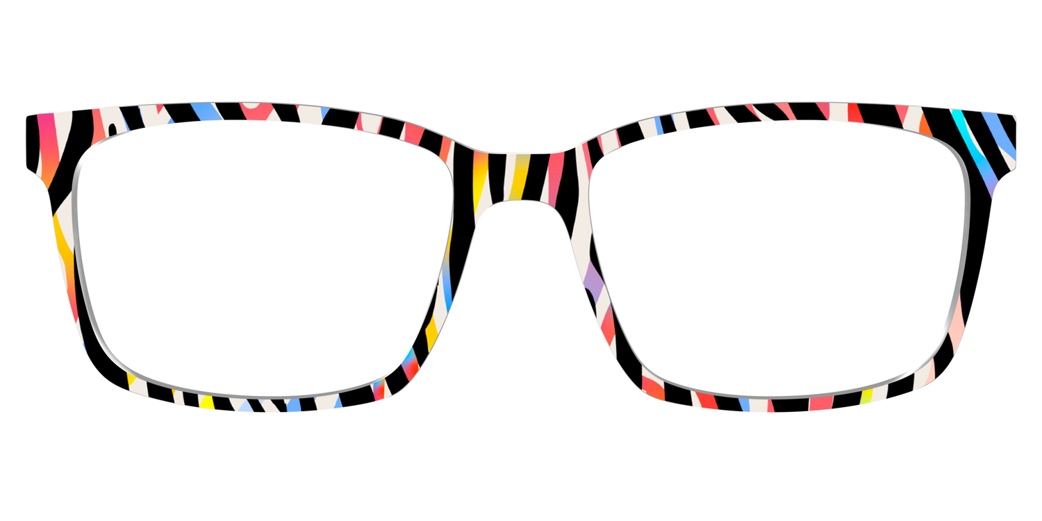 The Vivid Zebra Stripes - Lifestyle Kirby Top Image - Pair Eyewear