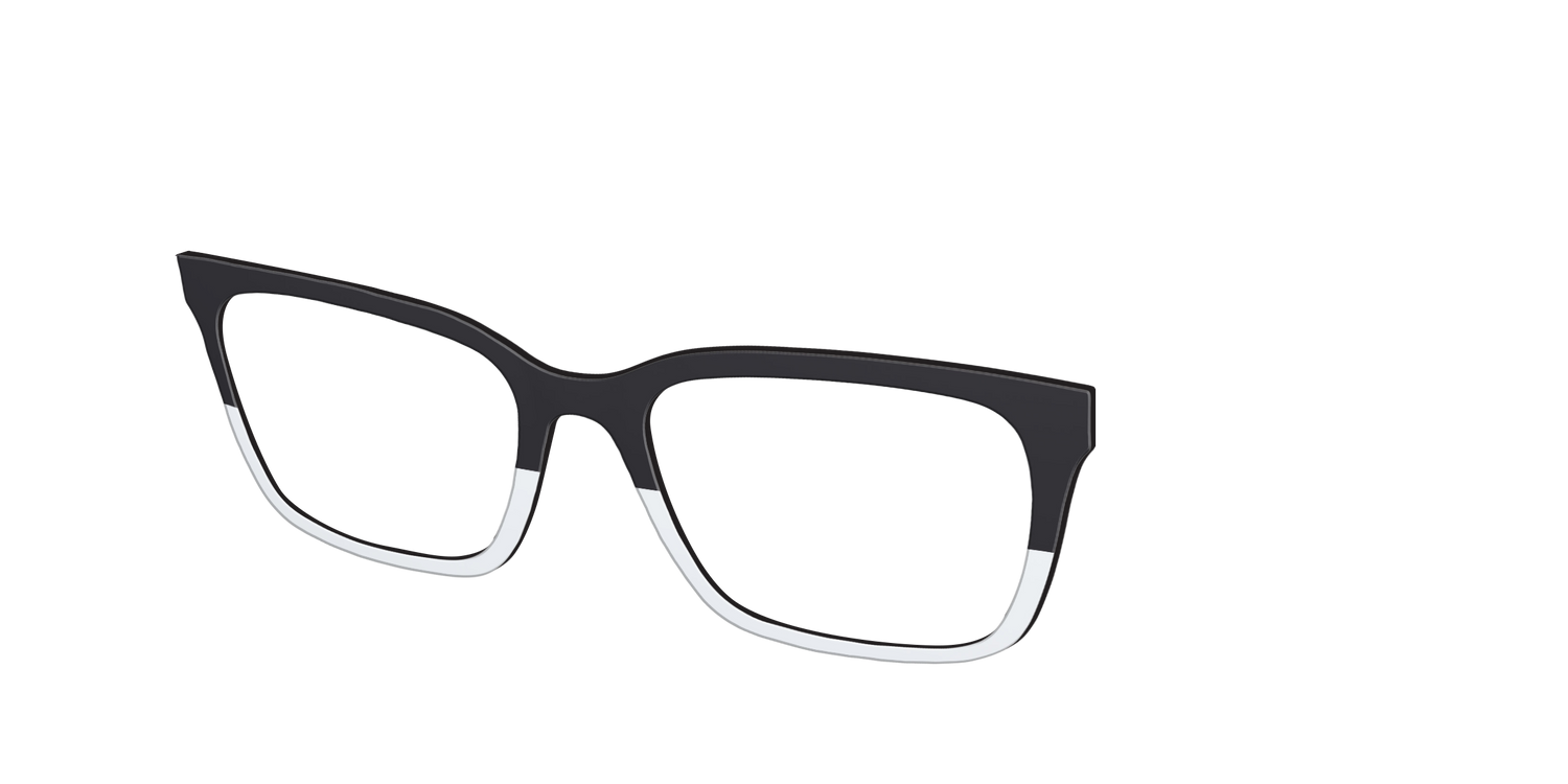 The Black and White - Angle Top Image - Pair Eyewear