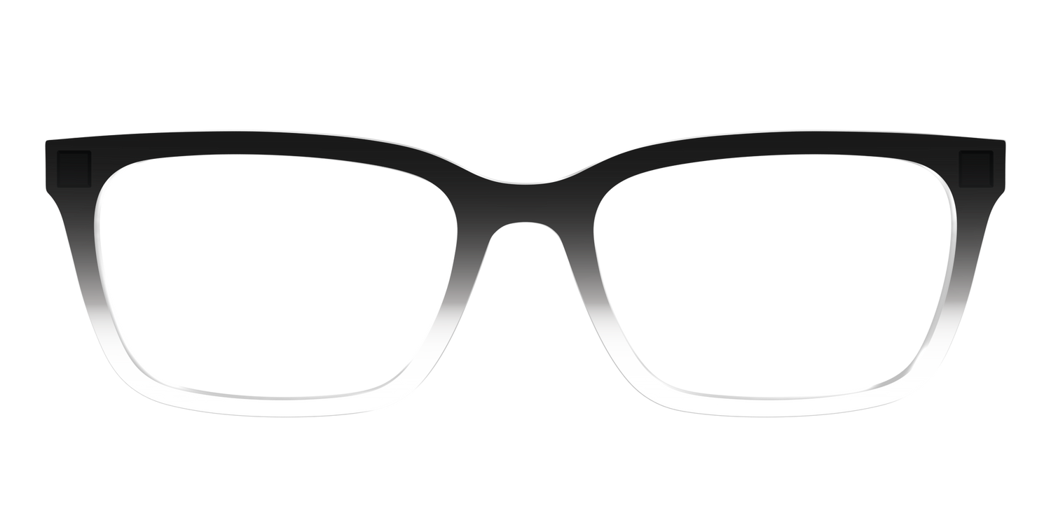 The Black Gradient Crystal - Front Top Image - Pair Eyewear