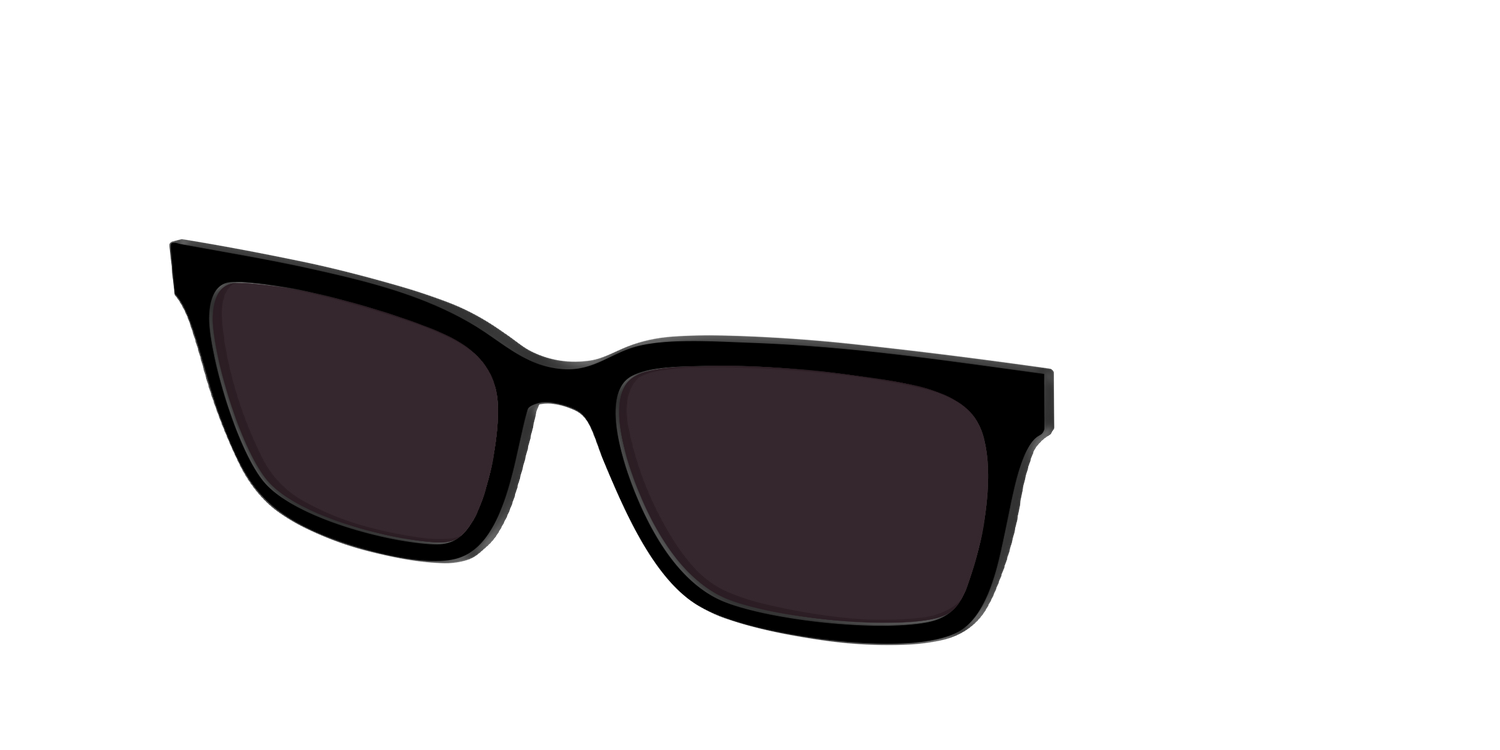 The Black with Urban Explorer Lens - Angle Top Image - Pair Eyewear