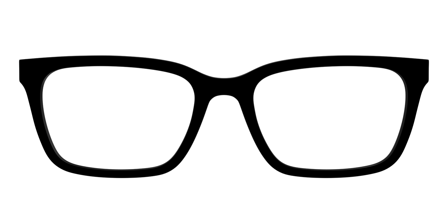 The Black - Front Top Image - Pair Eyewear