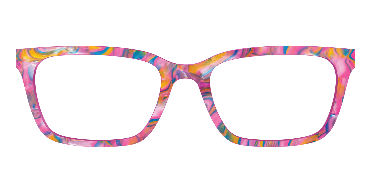 The Bubble Gum Pearl Marble - Front Top Image - Pair Eyewear