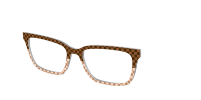 The Cappuccino Check Split - Angle Top Thumbnail - Pair Eyewear