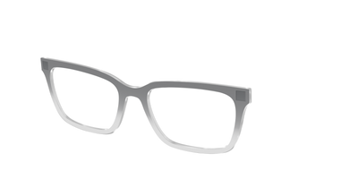 The Charcoal to Light Gray Gradient Crystal - Angle Top Thumbnail - Pair Eyewear