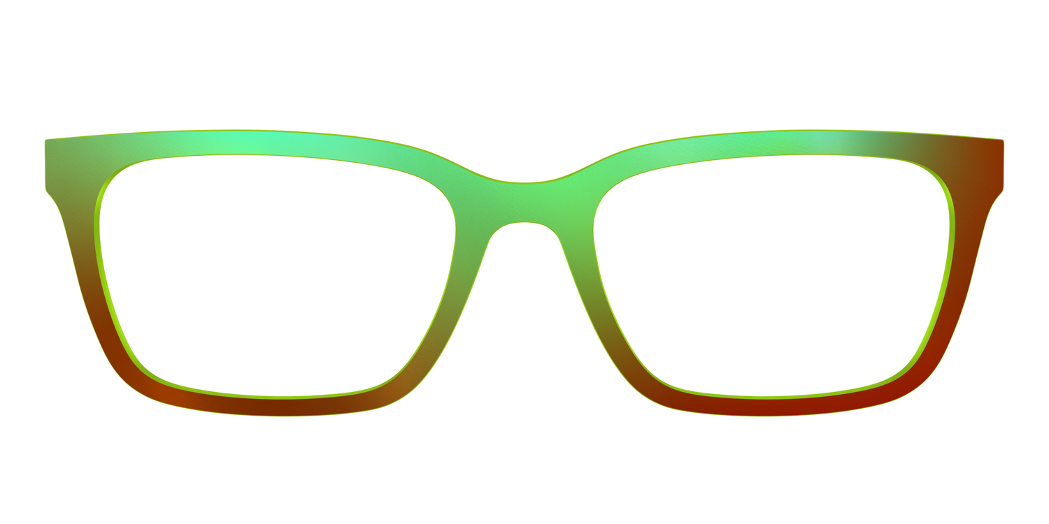 The Chartreuse Ombre - Front Top Image - Pair Eyewear