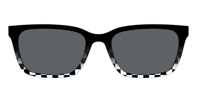 The Polarized Checkerboard Fade Sun Top - Front Top Thumbnail - Pair Eyewear