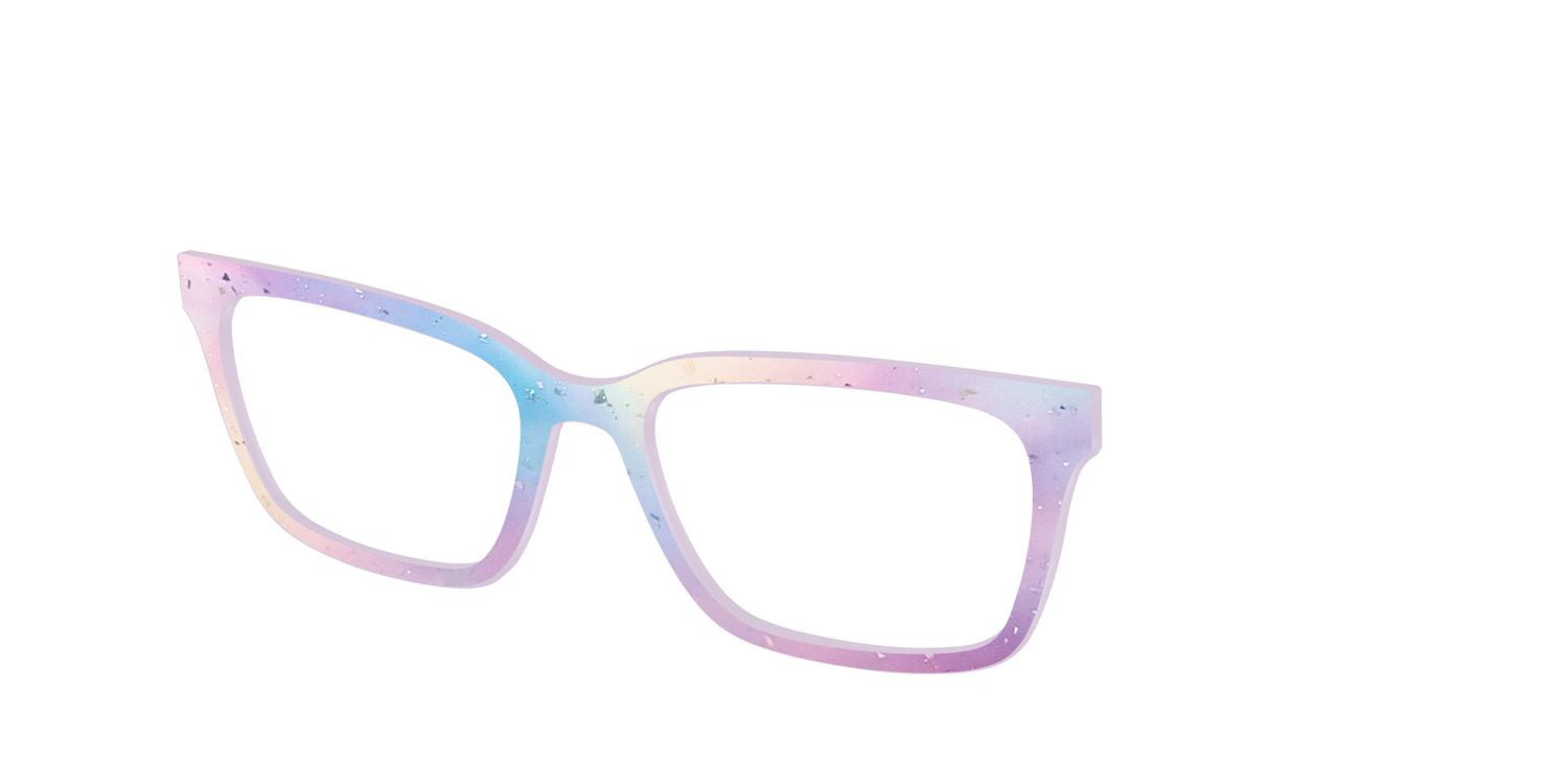 The Dreamy Pastel with Holographic Glitter - Angle Top Image - Pair Eyewear