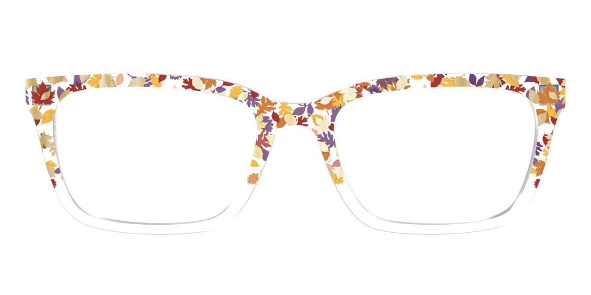 The Fallen Leaves Confetti Crystal - Front Top Image - Pair Eyewear