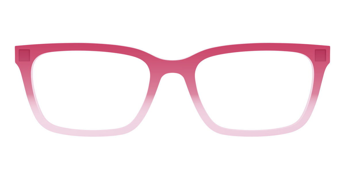 The Flamingo to Blush Gradient Crystal - Front Top Image - Pair Eyewear