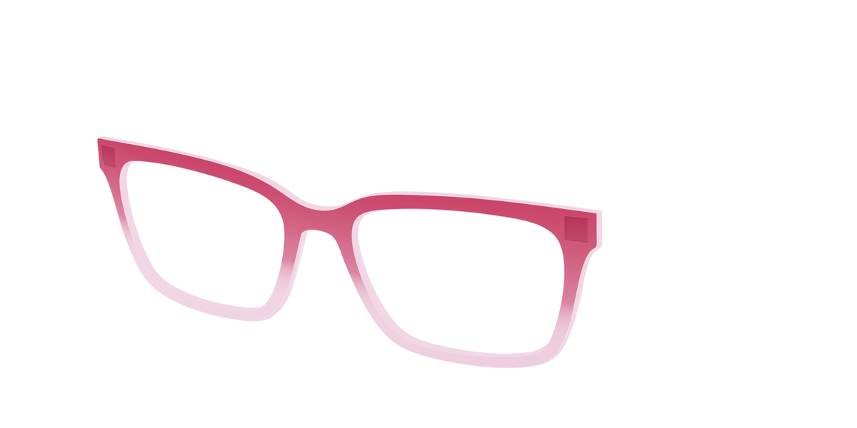 The Flamingo to Blush Gradient Crystal - Angle Top Image - Pair Eyewear