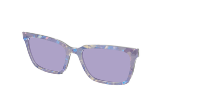 The Lavender Pearl Tort With Celestial Purple Lens - Angle Top Thumbnail - Pair Eyewear