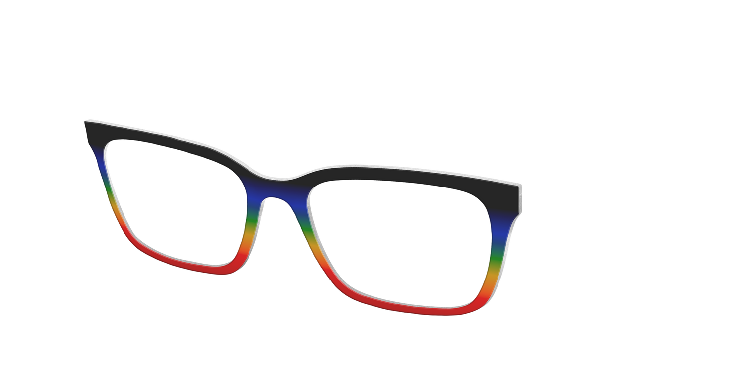 The Love Wins Gradient - Angle Top Image - Pair Eyewear