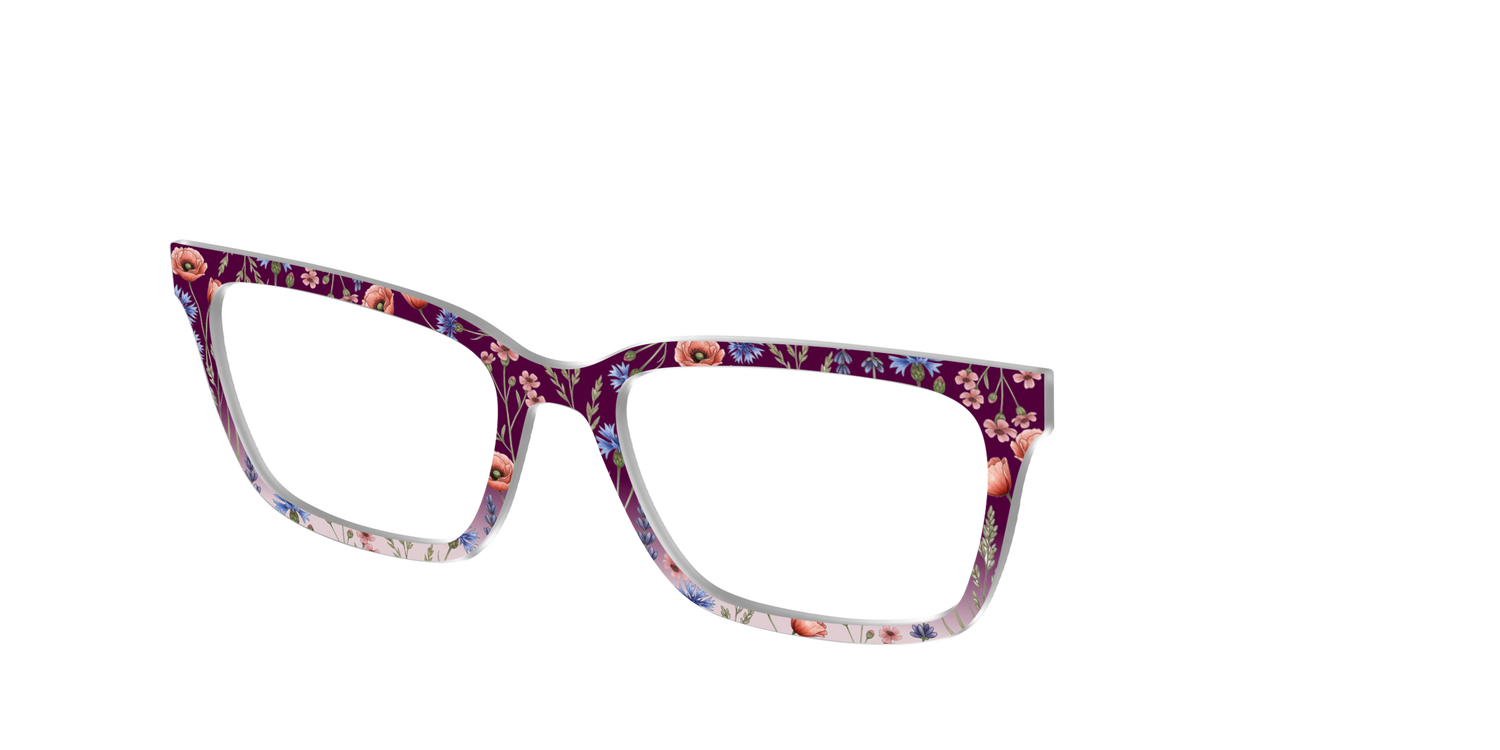 The Mulberry Floral Dip-Dye - Angle Top Image - Pair Eyewear