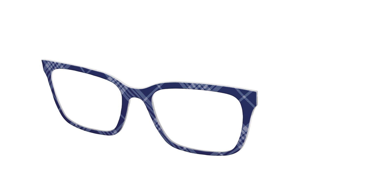 The Navy Twill Plaid - Angle Top Image - Pair Eyewear