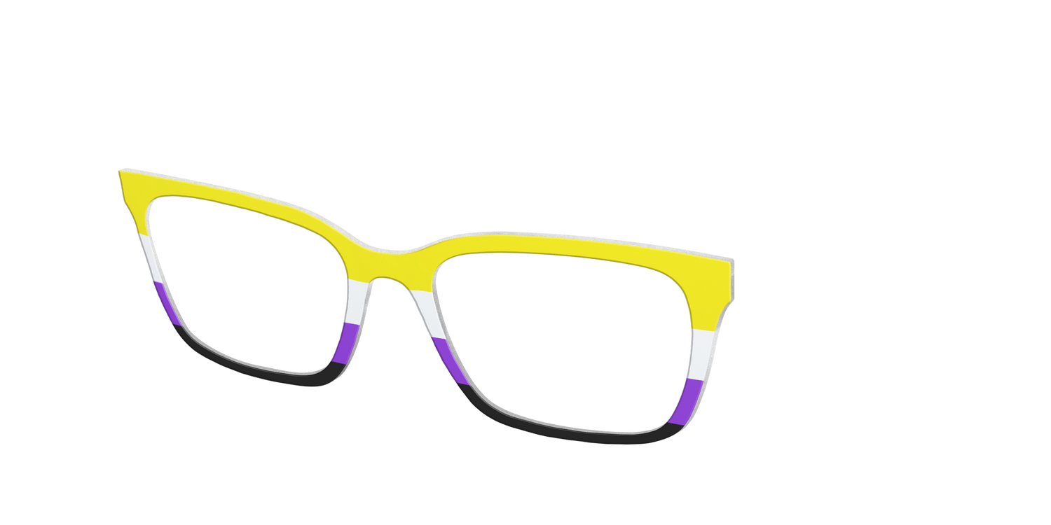 The Non-Binary Flag - Angle Top Image - Pair Eyewear