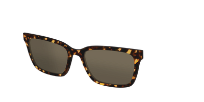 The Non-Polarized Tortoise Sun Top - Angle Top Thumbnail - Pair Eyewear
