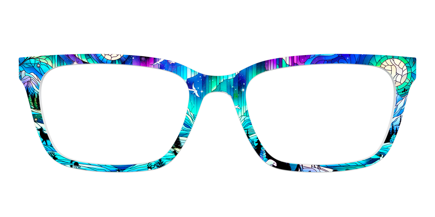 The Northern Lights Stained Glass - Front Top Image - Pair Eyewear