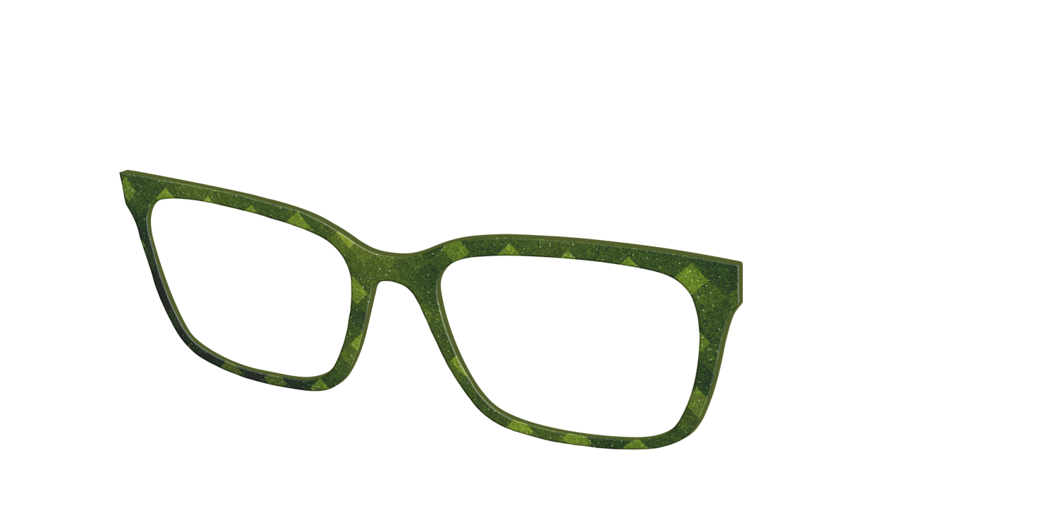 The Olive Geo - Angle Top Image - Pair Eyewear