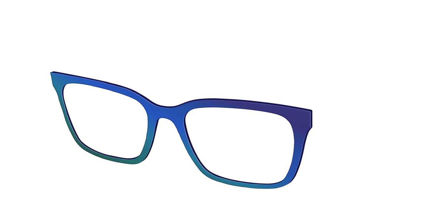 The Peacock Ombre - Angle Top Image - Pair Eyewear