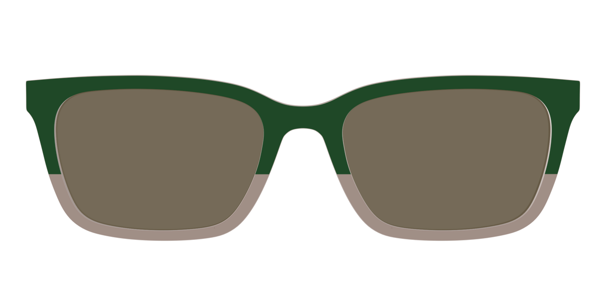 The Polarized Cedar & Sap Crystal Split Sun Top - Front Top Image - Pair Eyewear