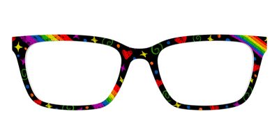 The Rainbow Chalk Doodles - Front Top Thumbnail - Pair Eyewear