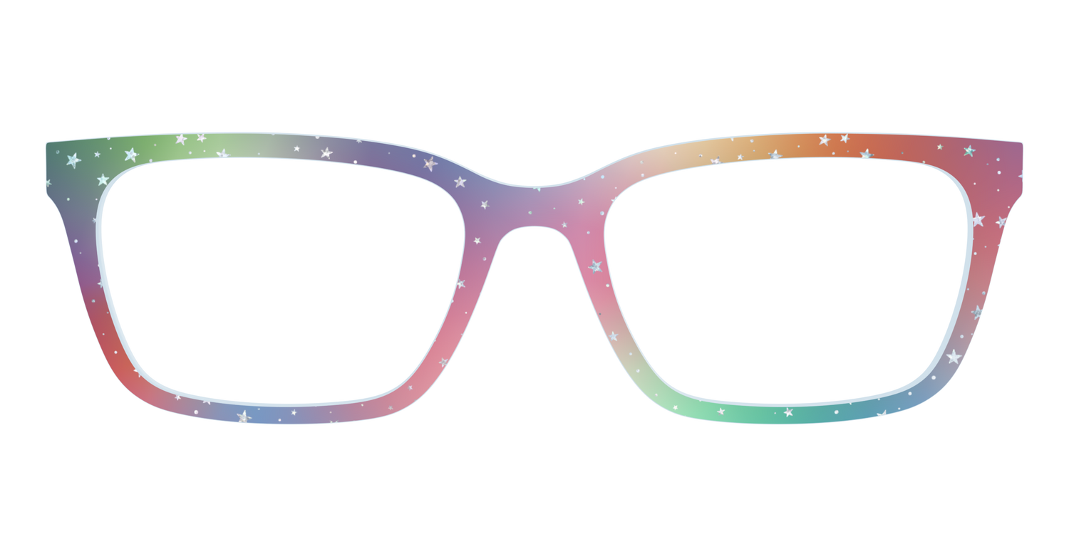 The Rainbow Holographic Celestial - Front Top Image - Pair Eyewear