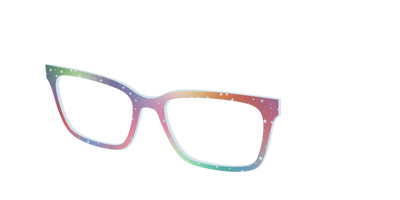 The Rainbow Holographic Celestial - Angle Top Thumbnail - Pair Eyewear