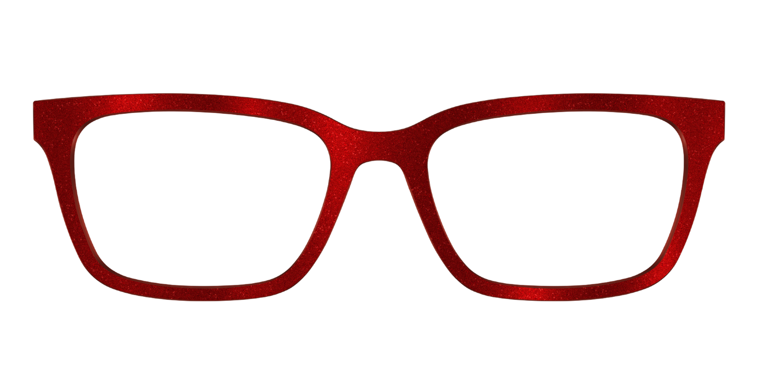 The Red Shimmer - Front Top Image - Pair Eyewear