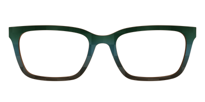 The Teal to Walnut Matte Check - Front Top Thumbnail - Pair Eyewear
