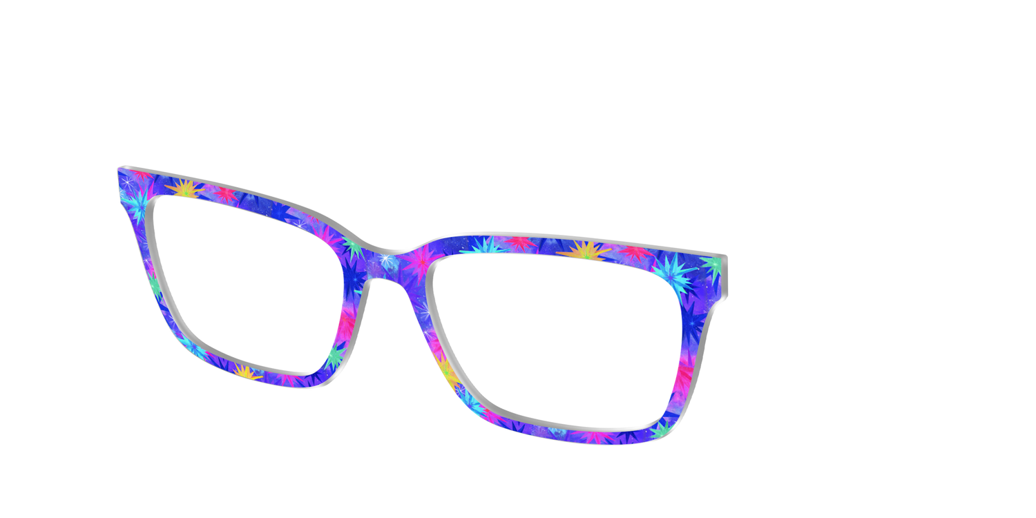The Tie-Dye Starbursts - Angle Top Image - Pair Eyewear