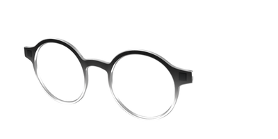 The Black Gradient Crystal - Angle Top Thumbnail - Pair Eyewear