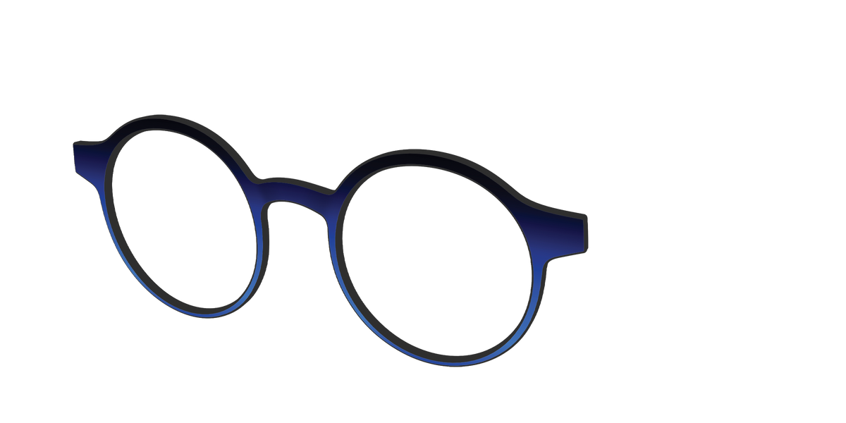 The Black to Blueberry Gradient - Angle Top Image - Pair Eyewear