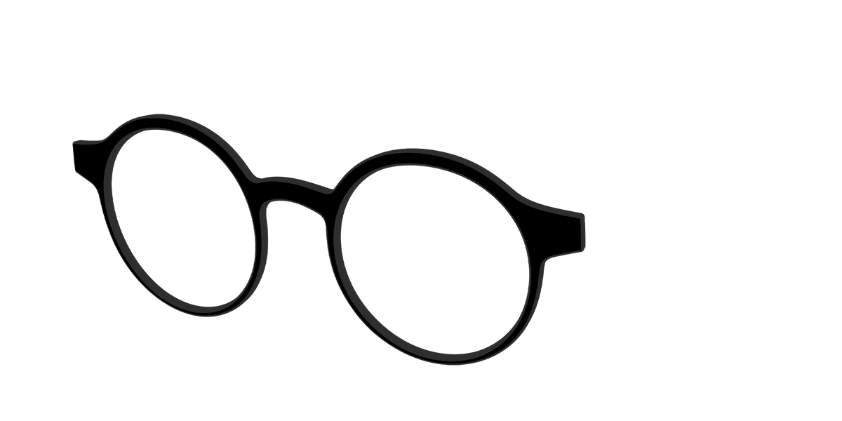 The Black - Angle Top Image - Pair Eyewear