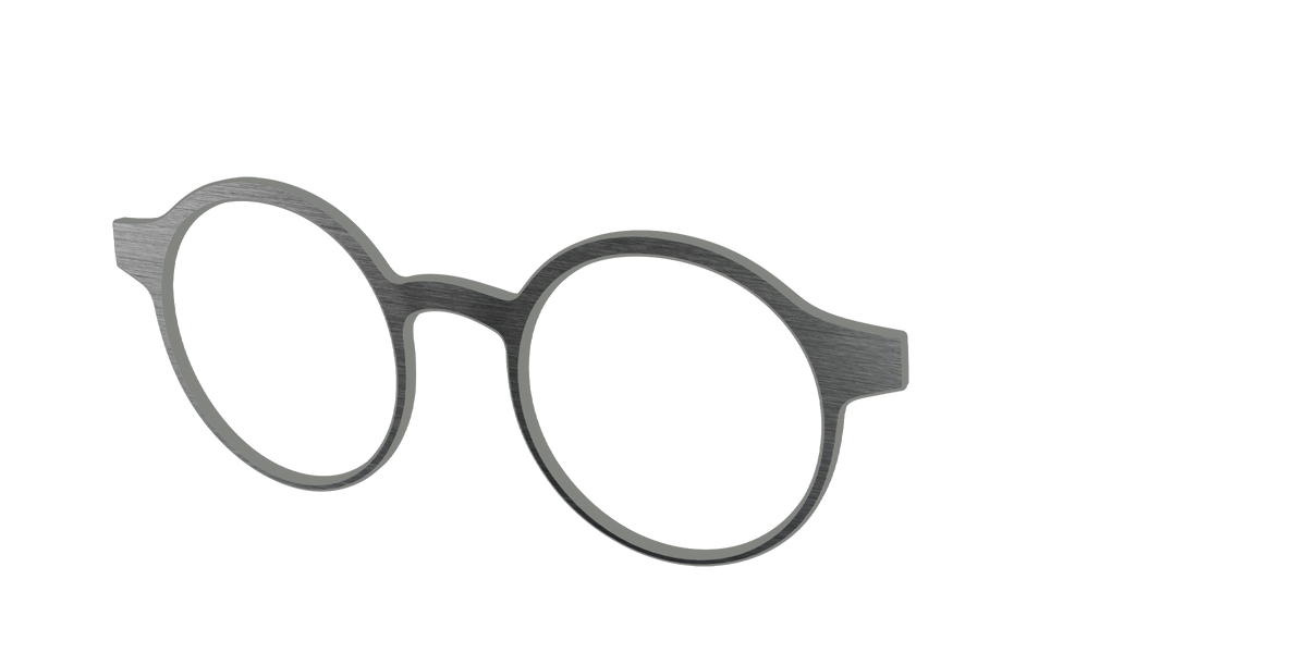The Brushed Nickel - Angle Top Image - Pair Eyewear