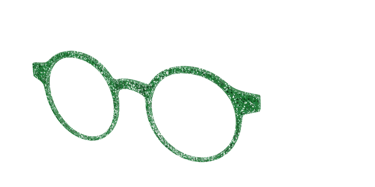The Emerald Sparkle - Angle Top Image - Pair Eyewear