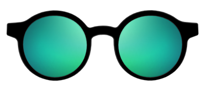 The Polarized Green Reflective Sun Top - Front Top Thumbnail - Pair Eyewear