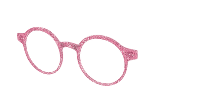 The Hot Pink Sparkle - Angle Top Thumbnail - Pair Eyewear