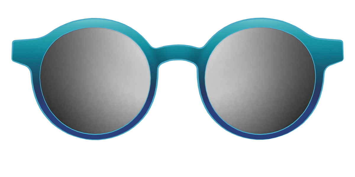 The Polarized Ocean Blue Sun Top - Front Top Image - Pair Eyewear