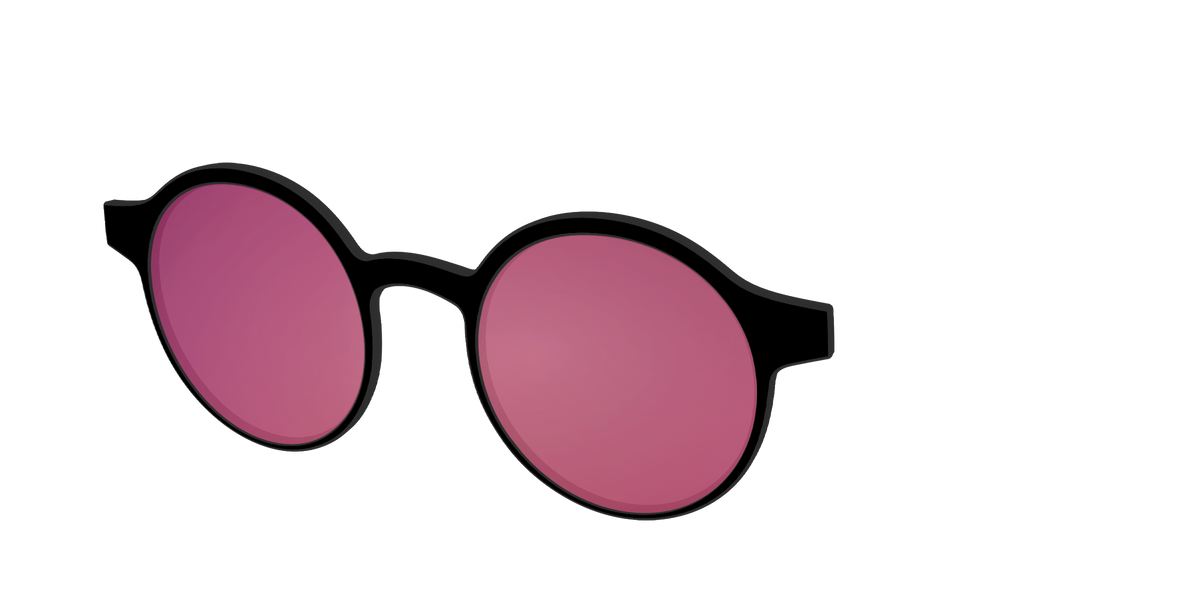 The Polarized Pink Reflective Sun Top - Angle Top Image - Pair Eyewear