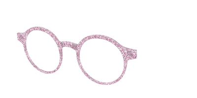 The Rose Gold Sparkle - Angle Top Thumbnail - Pair Eyewear
