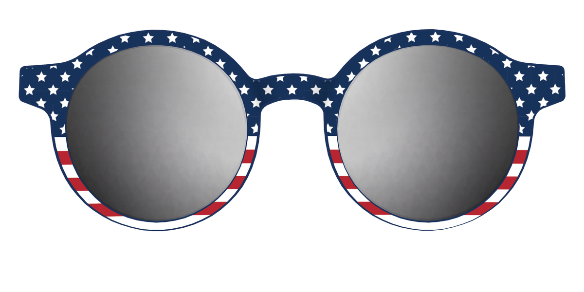 The Polarized Stars & Stripes Sun Top - Front Top Image - Pair Eyewear