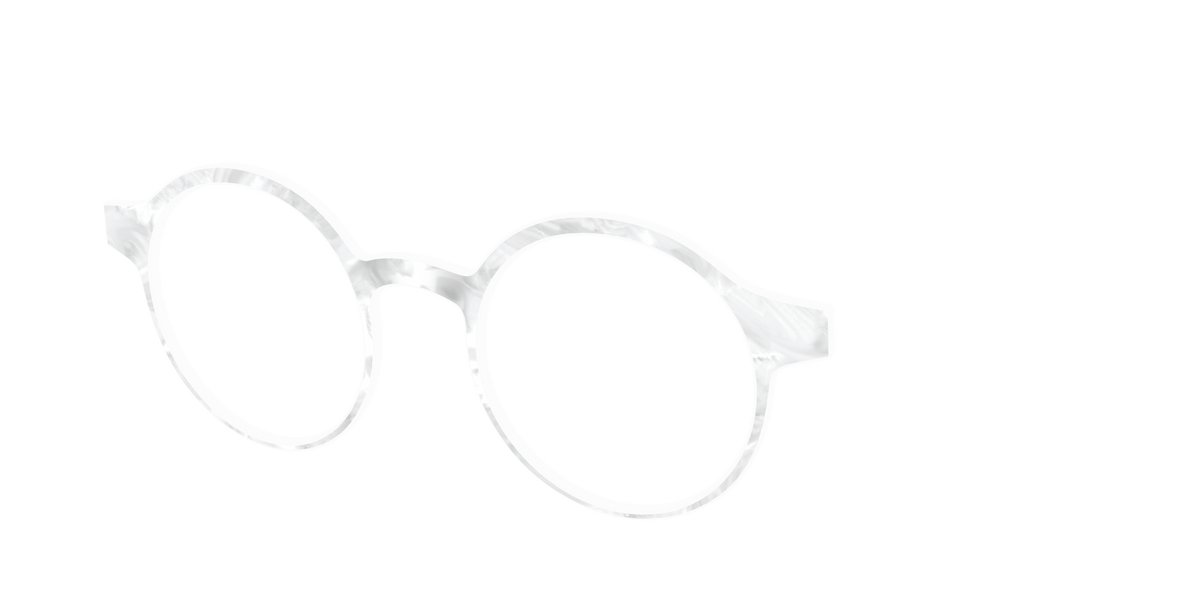 The White Pearlescent - Angle Top Image - Pair Eyewear