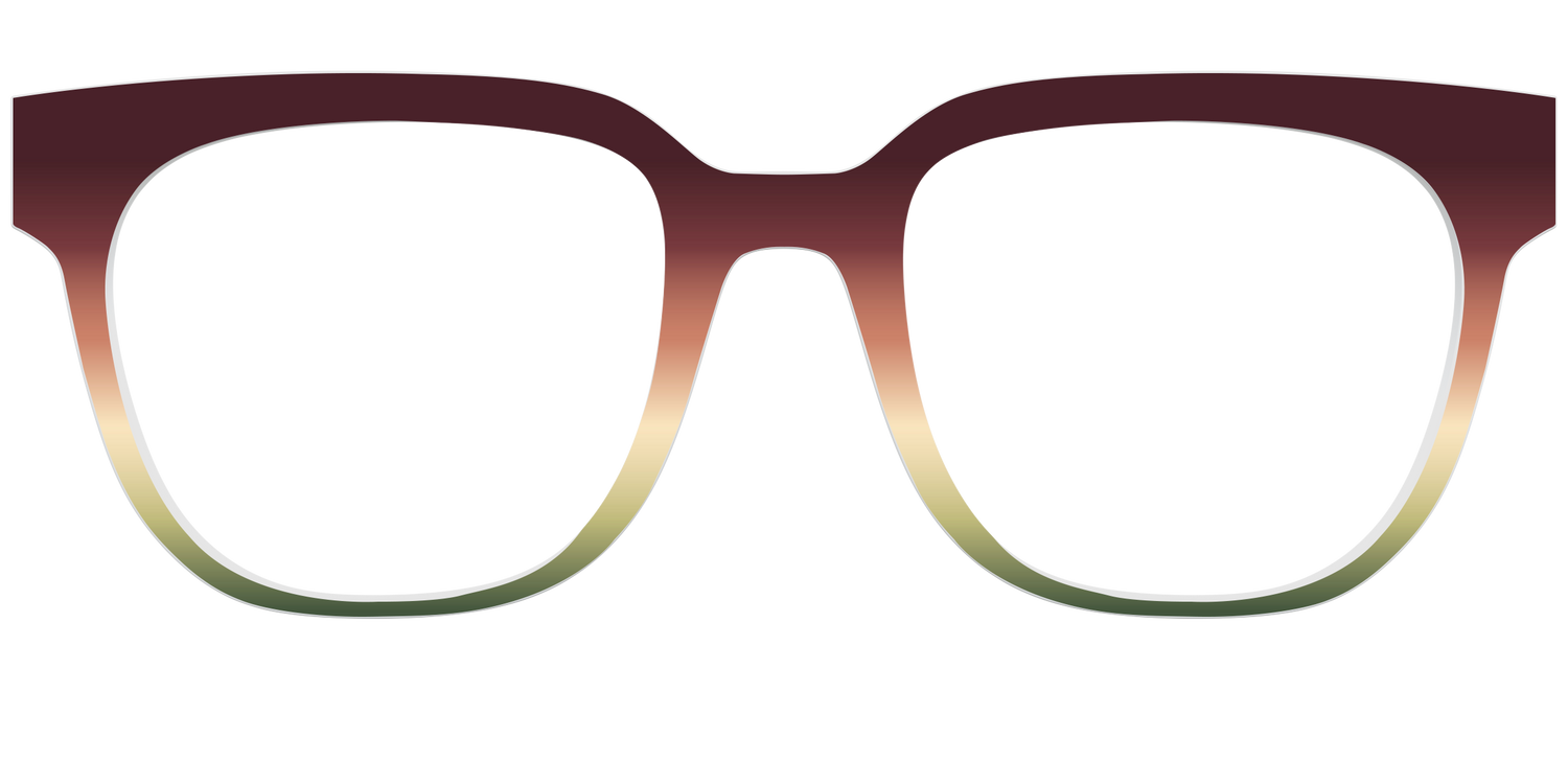 The Acorn to Moss Gradient - Front Top Image - Pair Eyewear