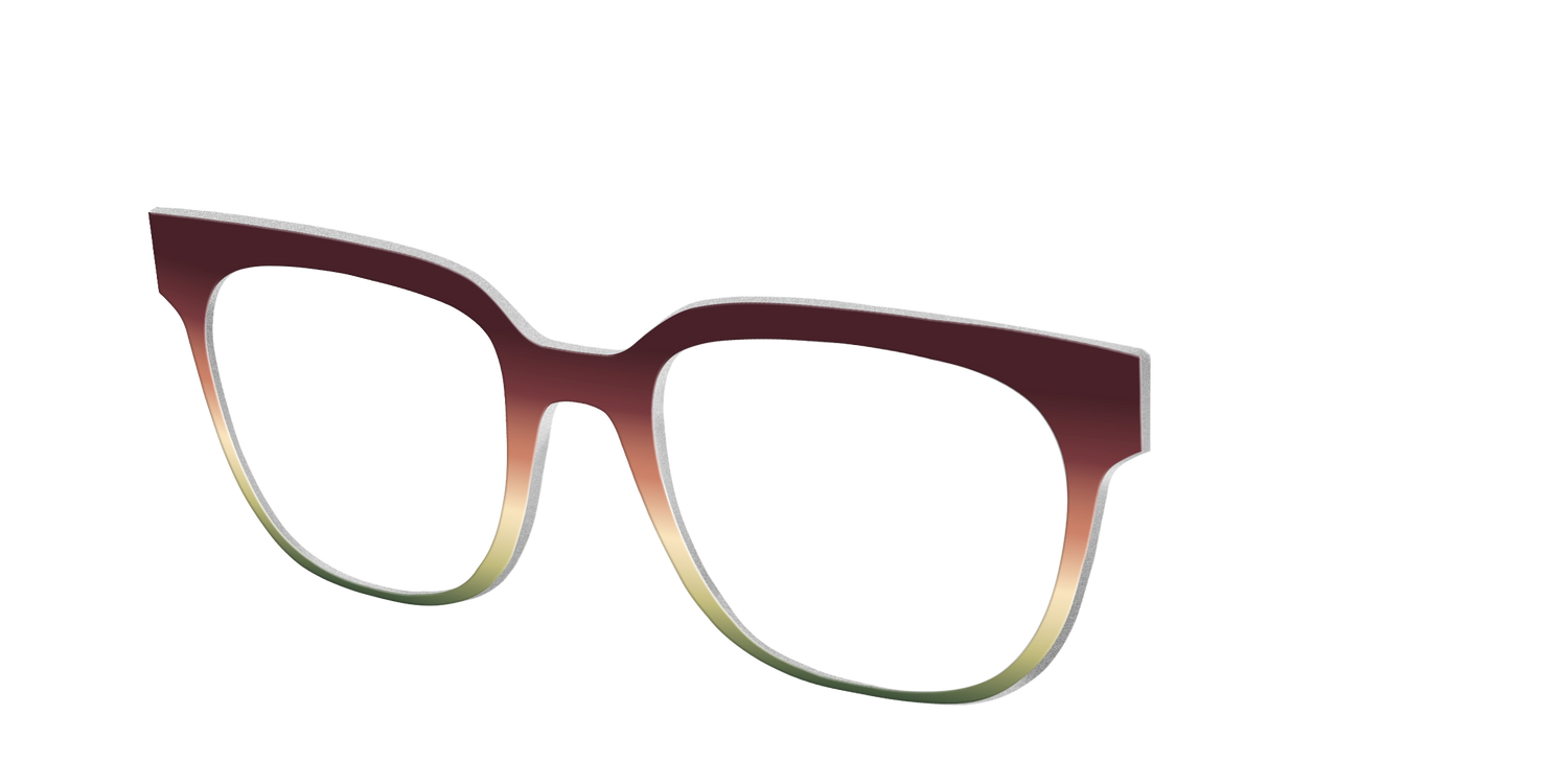 The Acorn to Moss Gradient - Angle Top Image - Pair Eyewear